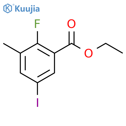 ethyl 2-fluoro-5-iodo-3-methylbenzoate structure