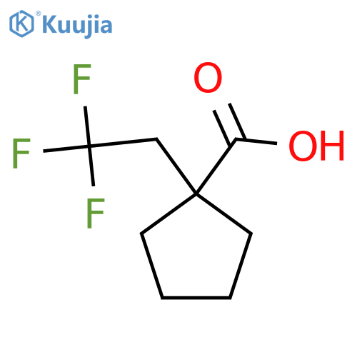 1-(2,2,2-Trifluoroethyl)cyclopentane-1-carboxylic acid structure