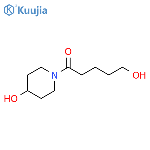 5-Hydroxy-1-(4-hydroxypiperidin-1-yl)pentan-1-one structure
