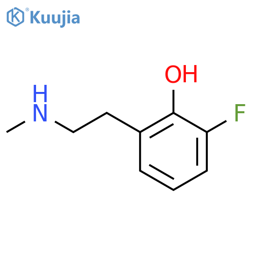 2-fluoro-6-2-(methylamino)ethylphenol structure