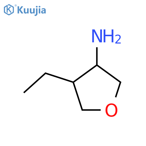 4-ethyloxolan-3-amine, Mixture of diastereomers structure
