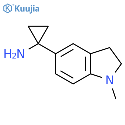 1-(1-methyl-2,3-dihydro-1H-indol-5-yl)cyclopropan-1-amine structure