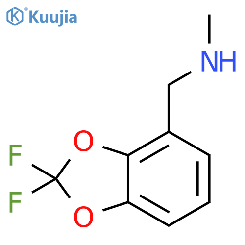 2,2-Difluoro-N-methyl-1,3-benzodioxole-4-methanamine structure