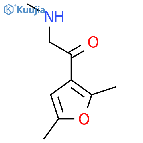 1-(2,5-dimethylfuran-3-yl)-2-(methylamino)ethan-1-one structure