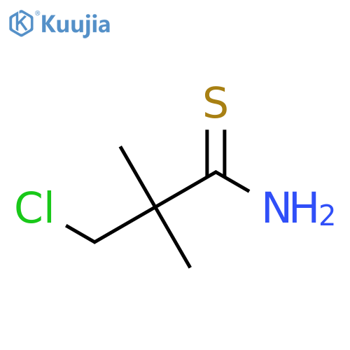 3-Chloro-2,2-dimethylpropanethioamide structure