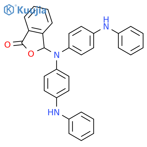 1(3H)-ISOBENZOFURANONE, 3-[BIS[4-(PHENYLAMINO)PHENYL]AMINO]- structure