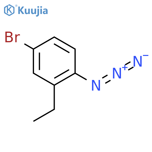 1-AZIDO-4-BROMO-2-ETHYLBENZENE structure