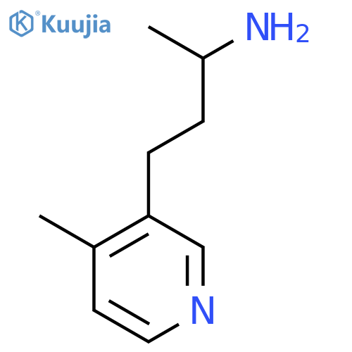 4-(4-methylpyridin-3-yl)butan-2-amine structure