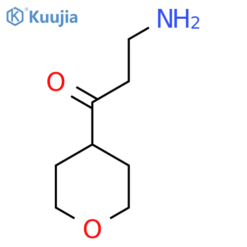 3-Amino-1-(oxan-4-yl)propan-1-one structure