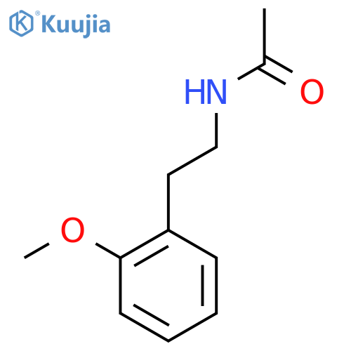 N-2-(2-methoxyphenyl)ethylacetamide structure
