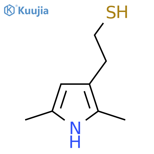2-(2,5-dimethyl-1H-pyrrol-3-yl)ethane-1-thiol structure