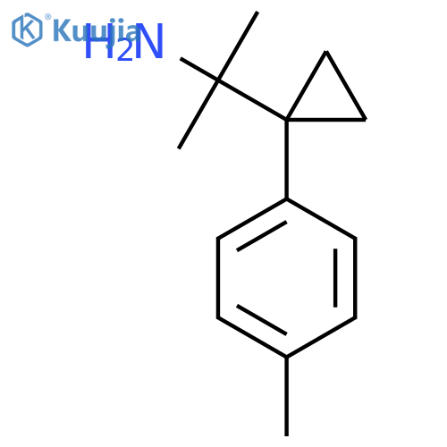 2-1-(4-methylphenyl)cyclopropylpropan-2-amine structure