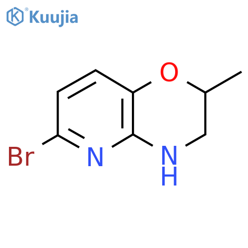 6-Bromo-2-methyl-3,4-dihydro-2H-pyrido[3,2-b][1,4]oxazine structure