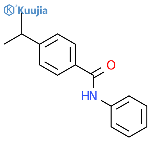 Benzamide,4-(1-methylethyl)-N-phenyl- structure