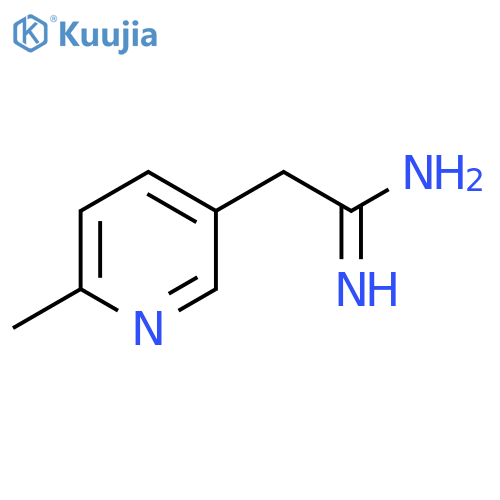 2-(6-methylpyridin-3-yl)ethanimidamide structure