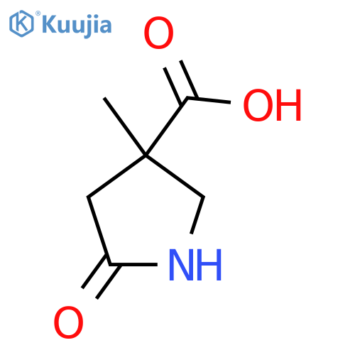 3-Methyl-5-oxopyrrolidine-3-carboxylic acid structure