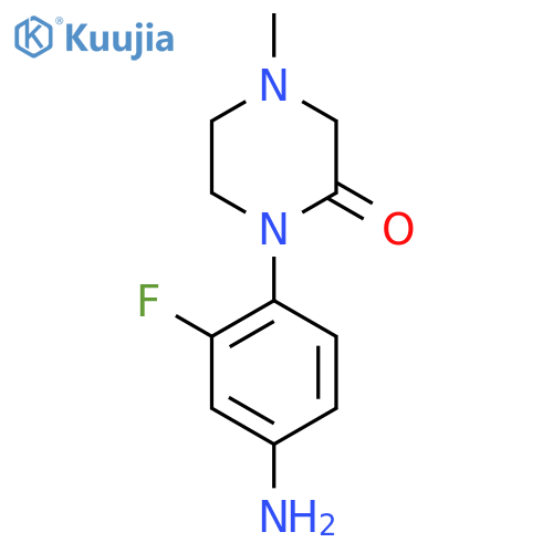 1-(4-Amino-2-fluorophenyl)-4-methylpiperazin-2-one structure