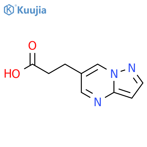 3-{pyrazolo1,5-apyrimidin-6-yl}propanoic acid structure