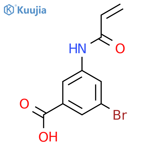 3-Bromo-5-(prop-2-enamido)benzoic acid structure