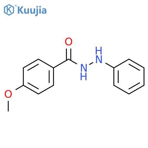 Benzoic acid,4-methoxy-, 2-phenylhydrazide structure