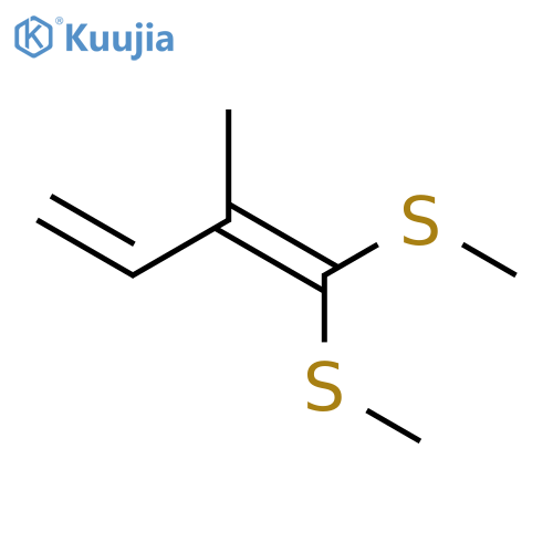 1,3-Butadiene, 2-methyl-1,1-bis(methylthio)- structure