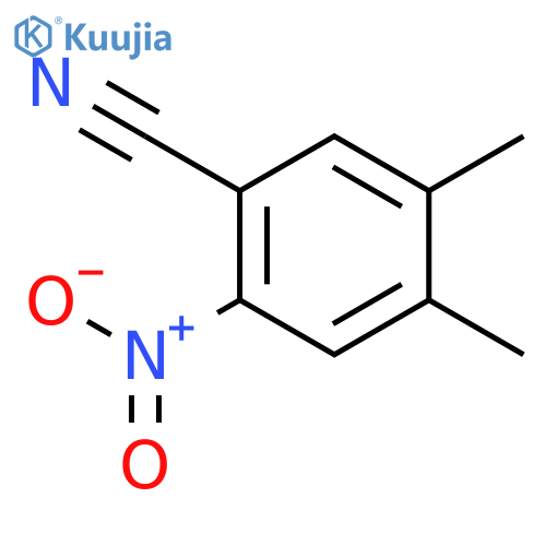 4,5-dimethyl-2-nitrobenzonitrile structure