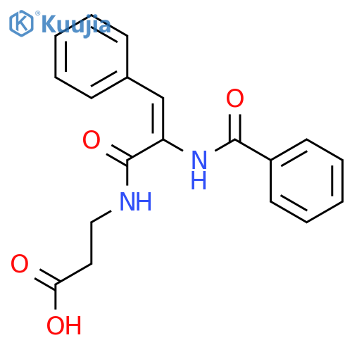 b-Alanine,N-[2-(benzoylamino)-1-oxo-3-phenyl-2-propenyl]-, (Z)- (9CI) structure