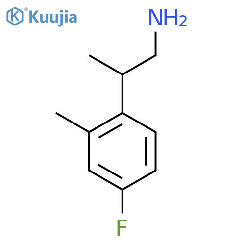 2-(4-fluoro-2-methylphenyl)propan-1-amine structure