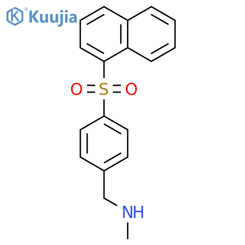 Benzenemethanamine, N-methyl-4-(1-naphthalenylsulfonyl)- structure