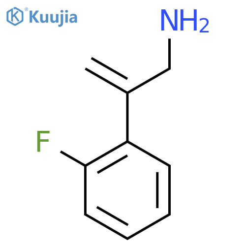 2-(2-fluorophenyl)prop-2-en-1-amine structure