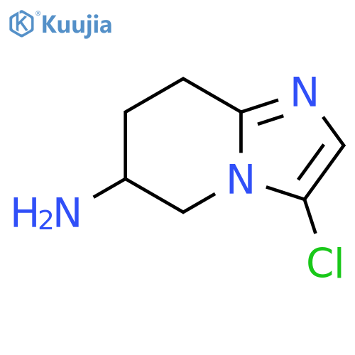 3-chloro-5H,6H,7H,8H-imidazo1,2-apyridin-6-amine structure