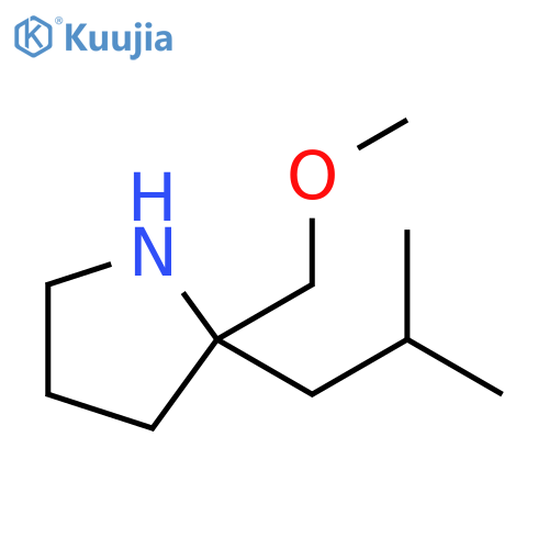 2-(methoxymethyl)-2-(2-methylpropyl)pyrrolidine structure