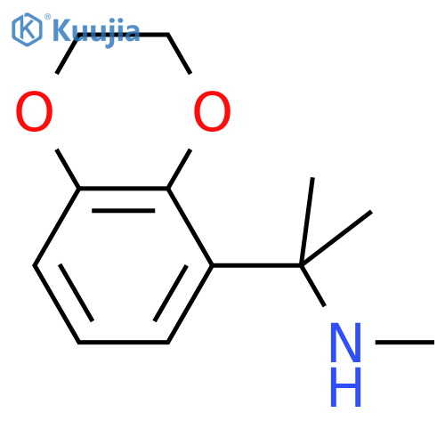 2-(2,3-dihydro-1,4-benzodioxin-5-yl)propan-2-yl(methyl)amine structure