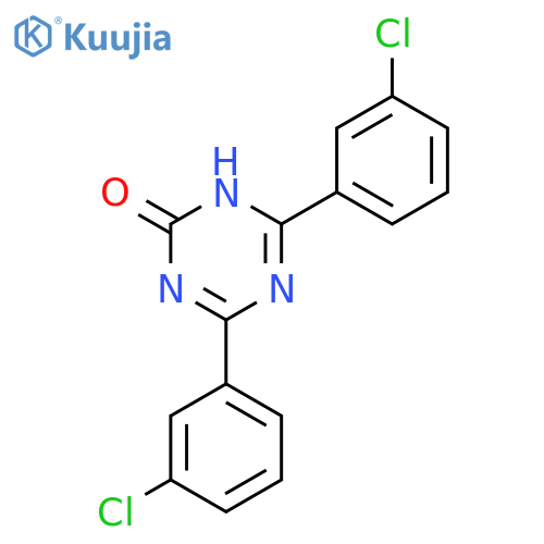 1,3,5-TRIAZIN-2(1H)-ONE, 4,6-BIS(3-CHLOROPHENYL)- structure