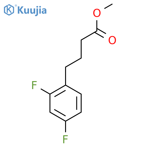 Methyl 4-(2,4-difluorophenyl)butanoate structure