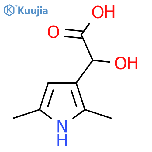 2-(2,5-dimethyl-1H-pyrrol-3-yl)-2-hydroxyacetic acid structure