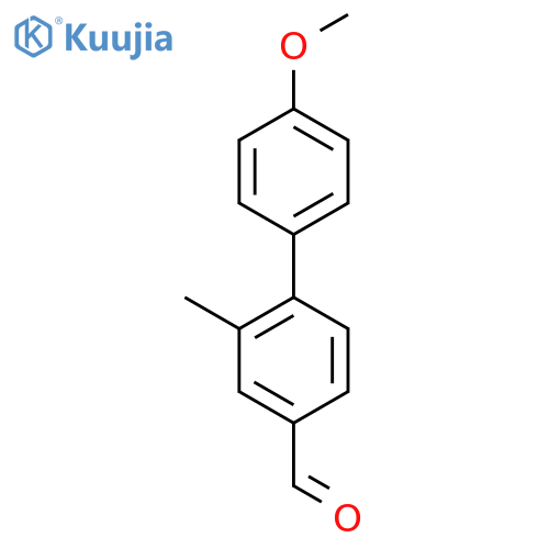 4-(4-Methoxyphenyl)-3-methylbenzaldehyde structure
