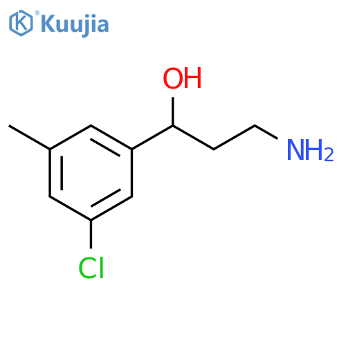 Benzenemethanol, α-(2-aminoethyl)-3-chloro-5-methyl- structure