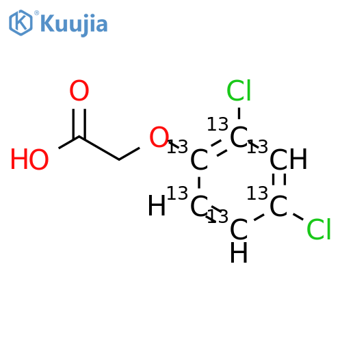 2,4-Dichlorophenoxyacetic Acid-13C6 structure