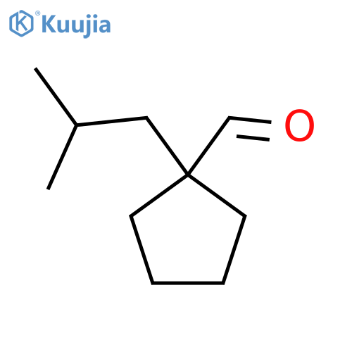 1-(2-Methylpropyl)cyclopentane-1-carbaldehyde structure