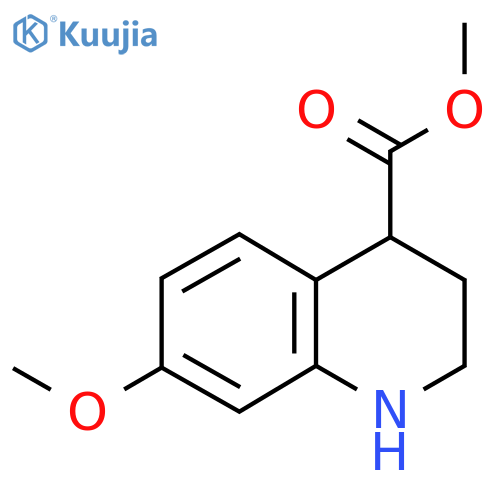 methyl 7-methoxy-1,2,3,4-tetrahydroquinoline-4-carboxylate structure
