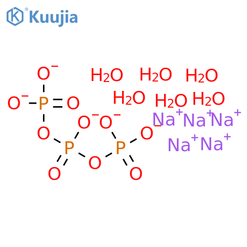Sodium tripolyphosphate hexahydrate structure