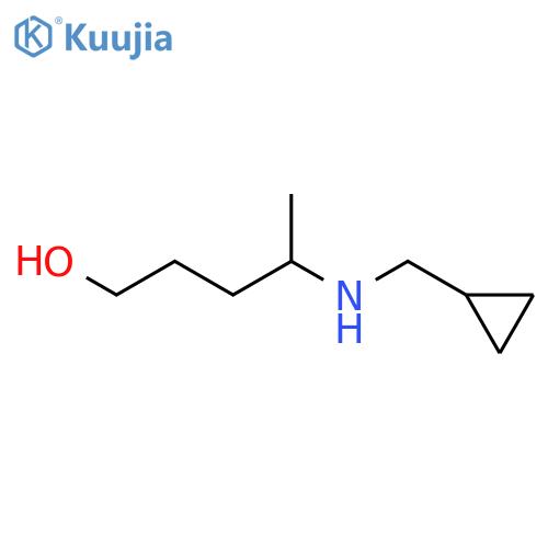 4-(cyclopropylmethyl)aminopentan-1-ol structure