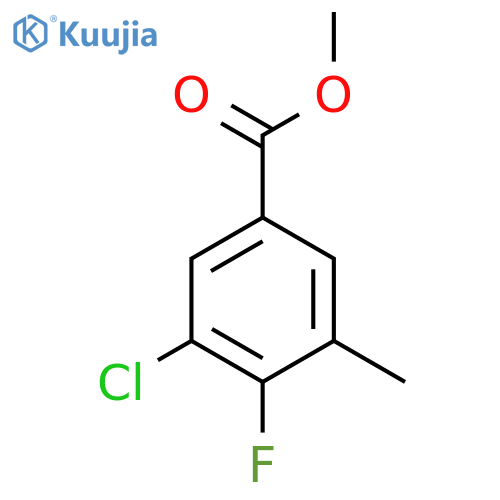 Methyl 3-chloro-4-fluoro-5-methylbenzoate structure