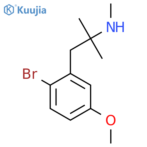 1-(2-bromo-5-methoxyphenyl)-2-methylpropan-2-yl(methyl)amine structure