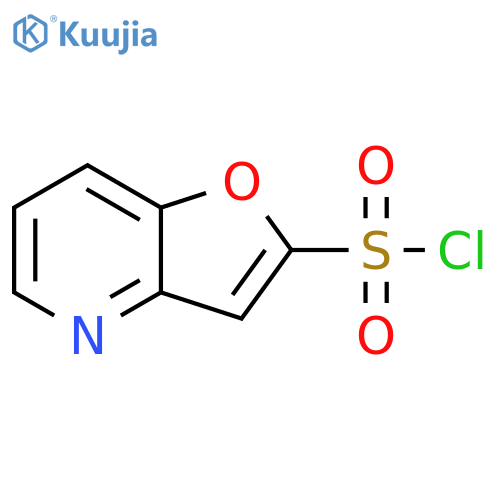 Furo[3,2-b]pyridine-2-sulfonyl chloride structure