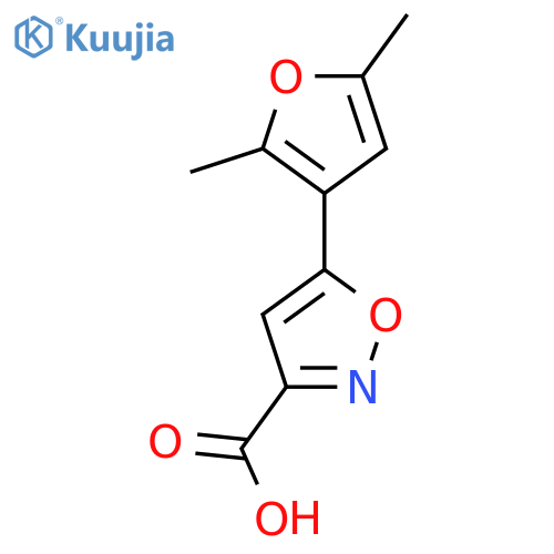 5-(2,5-dimethylfuran-3-yl)-1,2-oxazole-3-carboxylic acid structure