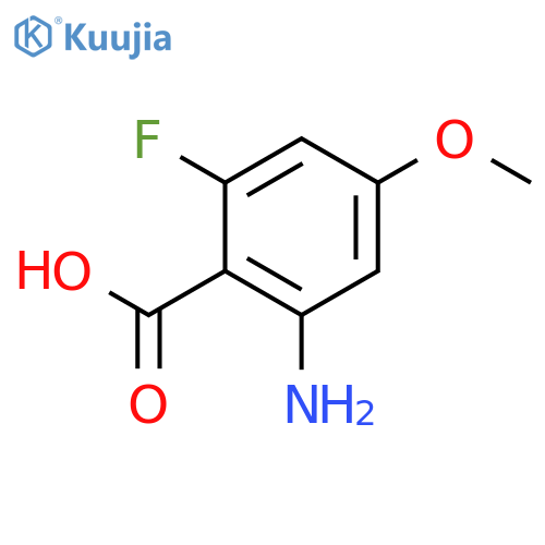 2-amino-6-fluoro-4-methoxybenzoic acid structure