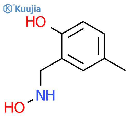 2-(hydroxyamino)methyl-4-methylphenol structure