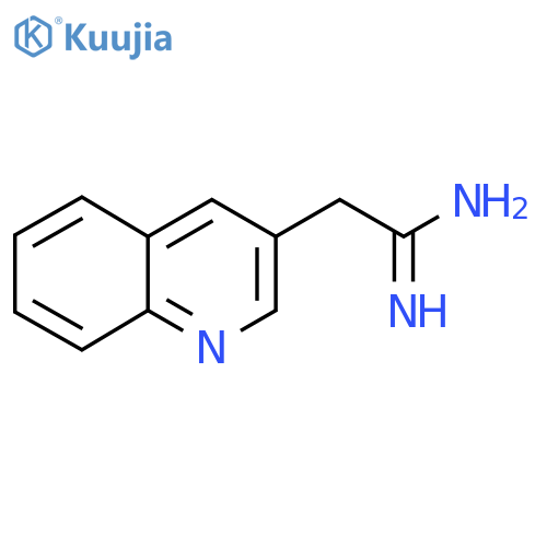 2-(Quinolin-3-yl)ethanimidamide structure